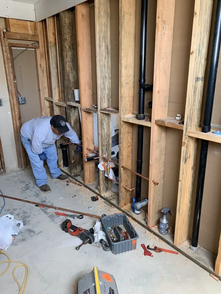 Commercial rough-in plumbing for Water Heater Replacement in Whitney